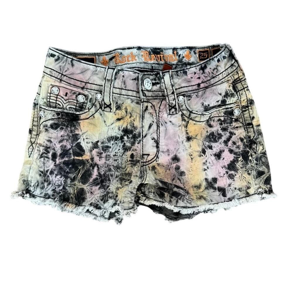 Rock Revival Tie Dye Shorts Y2K